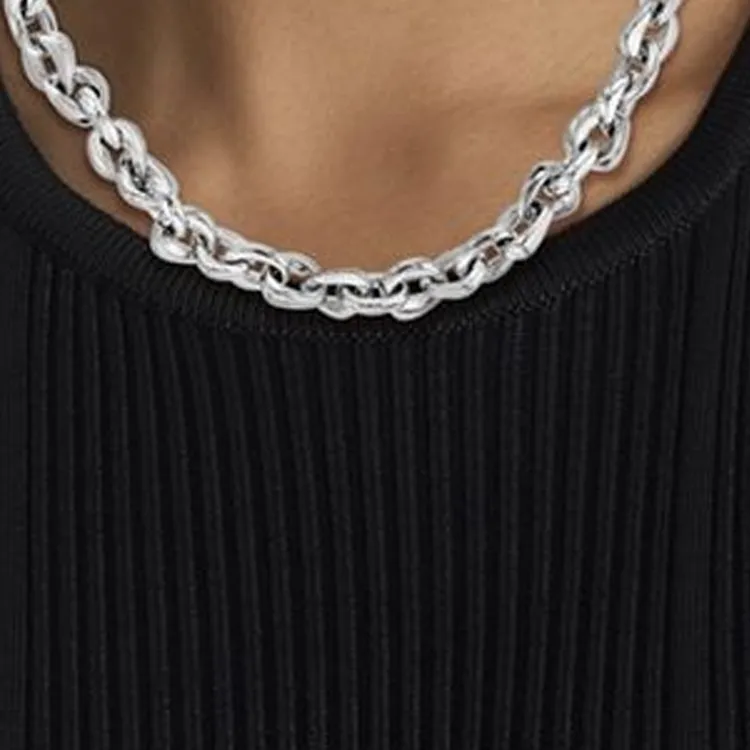 CALVIN KLEIN Stainless Steel Necklaces Men's Silver-2