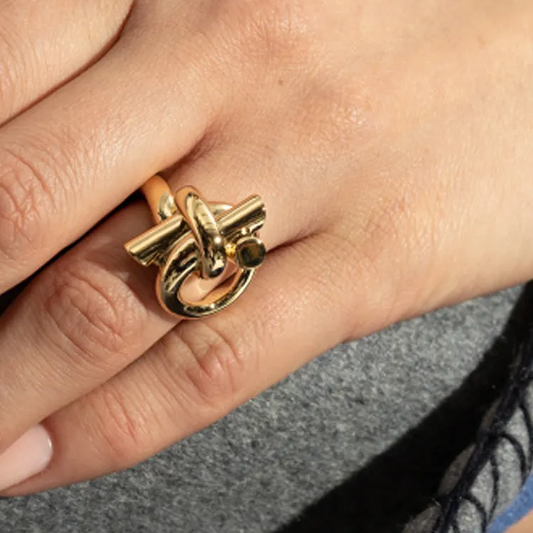 FERRAGAMO Brass Rings Men's Gold-2