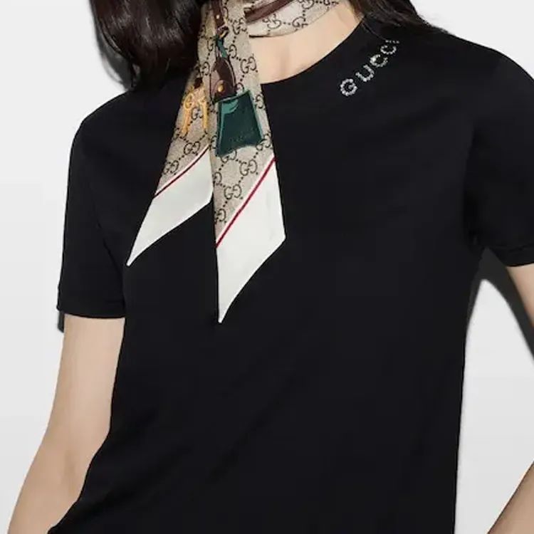 GUCCI Silk Scarves Women's Beige-3