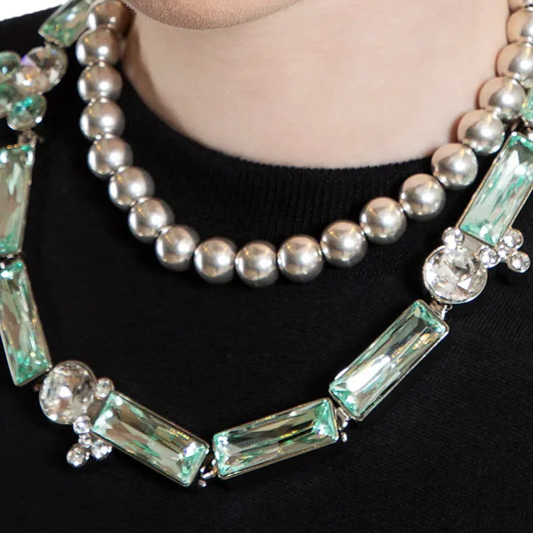JIL SANDER Embellished Sphere Necklace-2