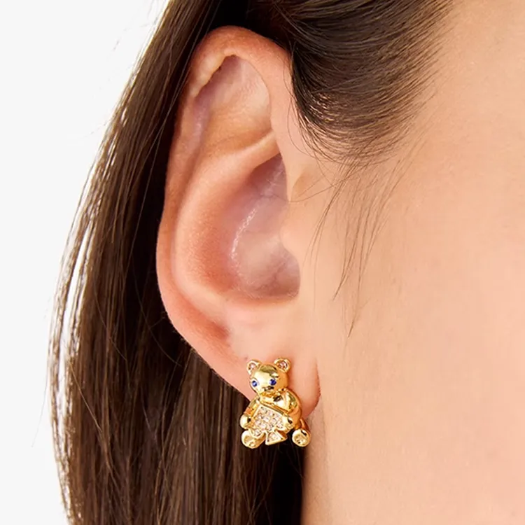 Kate Spade Copper Stud Earrings Women's Gold-3