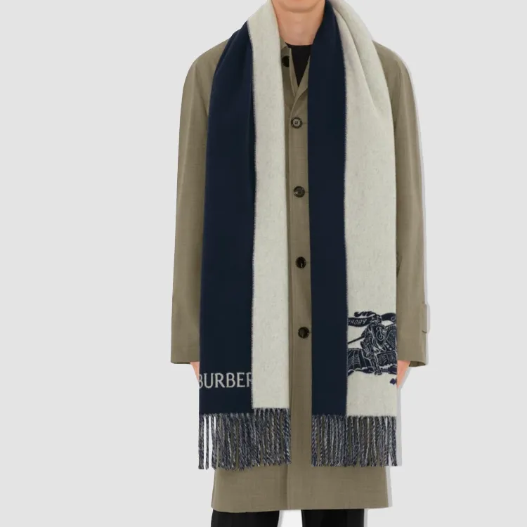 Burberry Reversible Ekd Cashmere Scarf-2