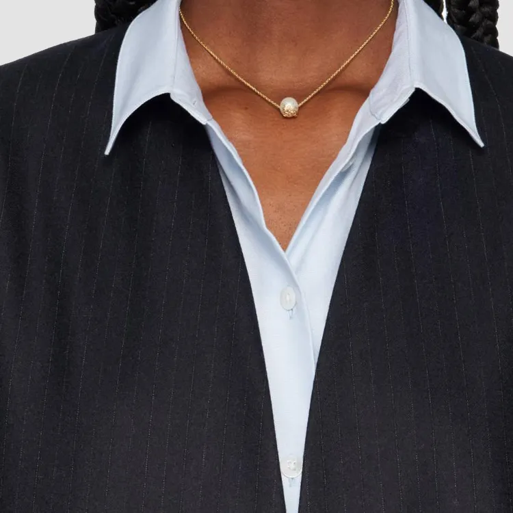 Burberry Freshwater Pearl Necklaces Women's Gold-2