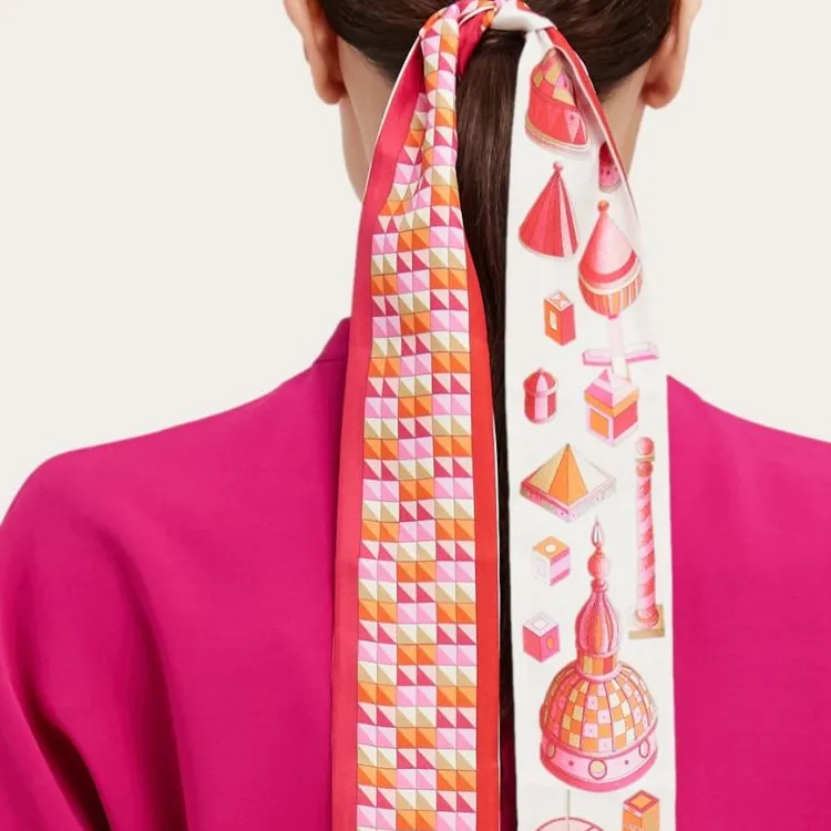 Ferragamo Renaissance print Scarf-2