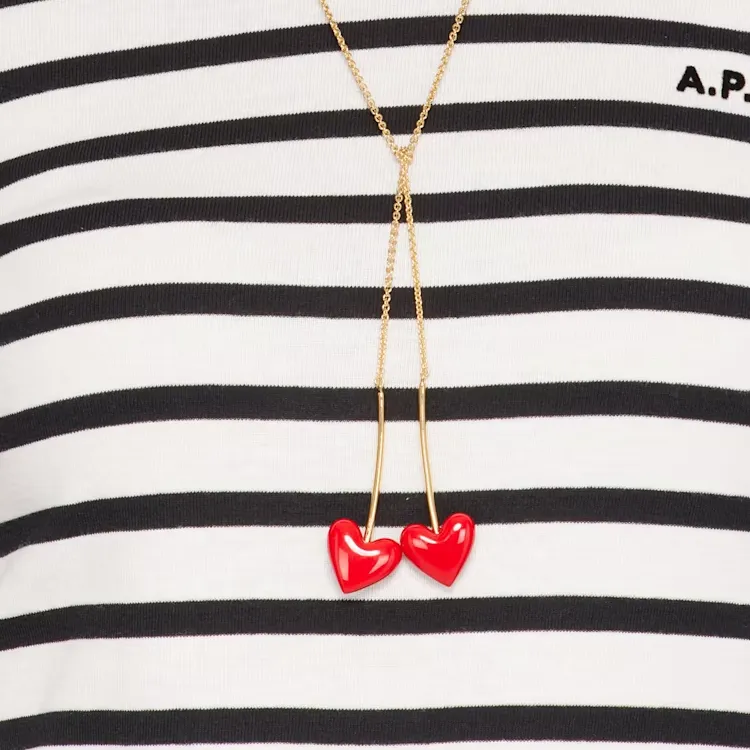 A.P.C Heart pendants Necklace-2