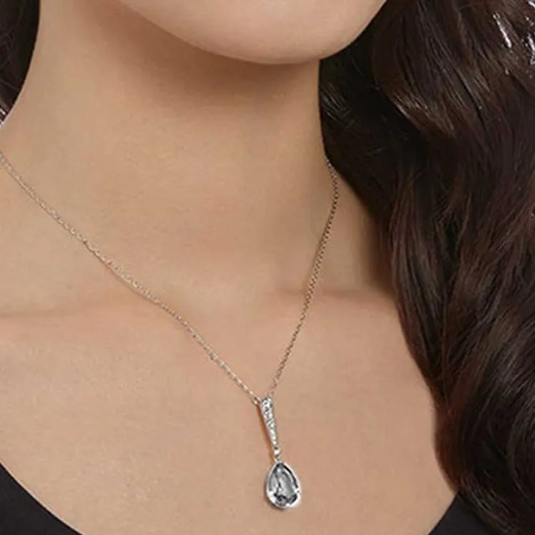 Swarovski Rhodium-Plated Necklaces Women's Silver-2