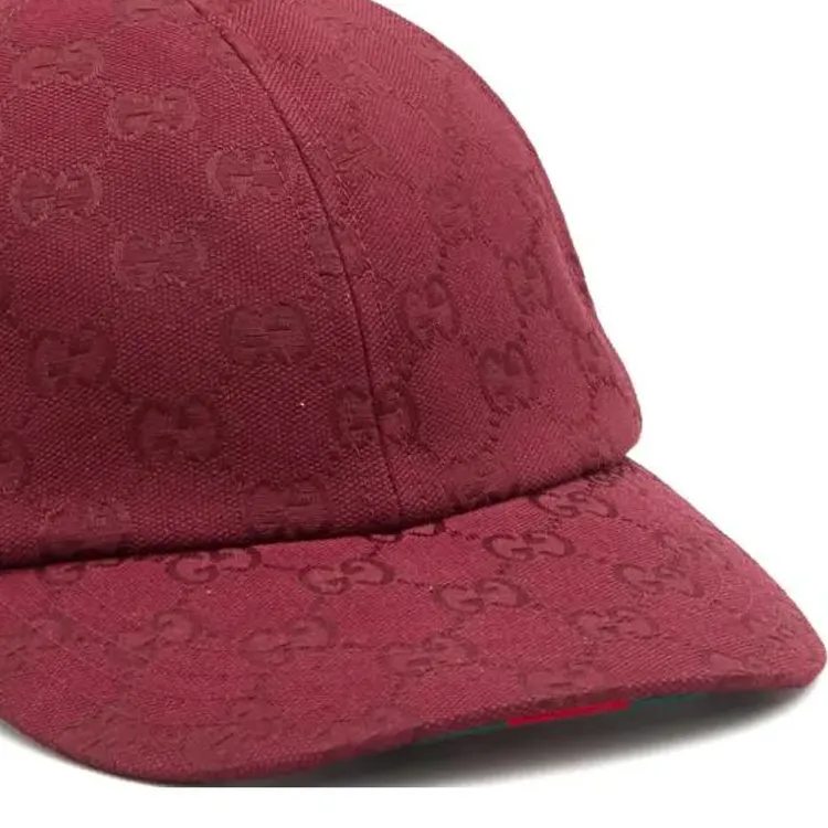 GUCCI Polyester Baseball Caps Men's Red-2