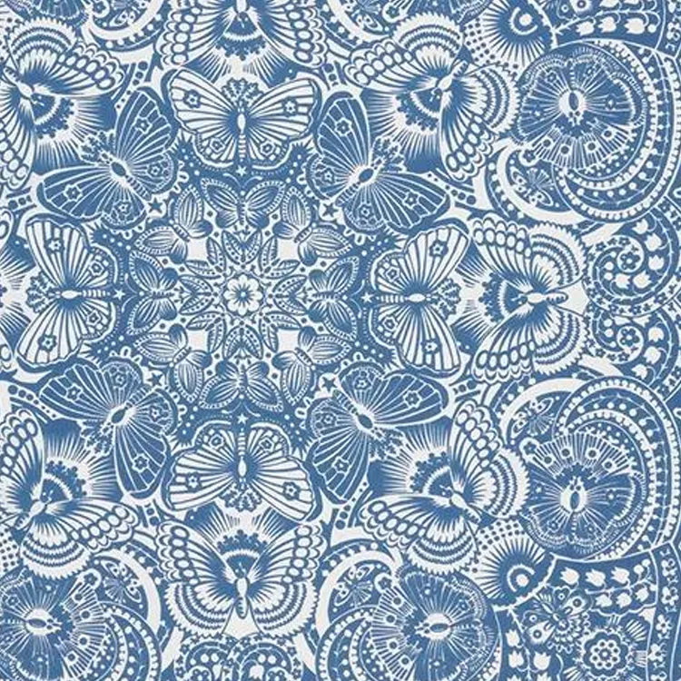 DIOR Mulberry Silk Scarves Women's Blue-1