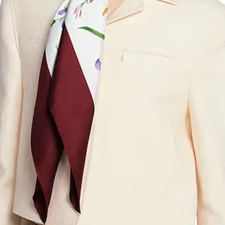 GUCCI X Vittorino Accornero 1970s Giardini Di Seta Scar-2