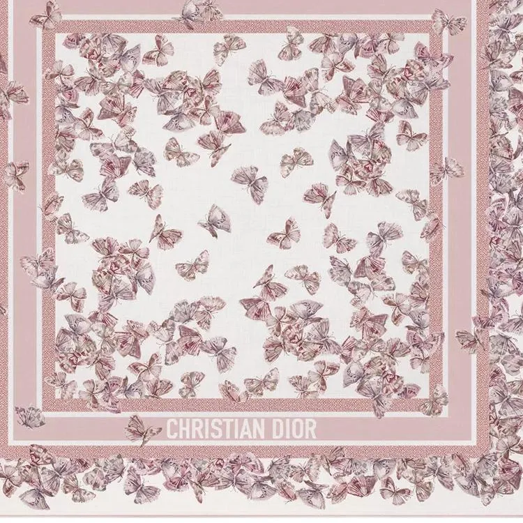 DIOR Cashmere Shawls Women's Light Pink-1