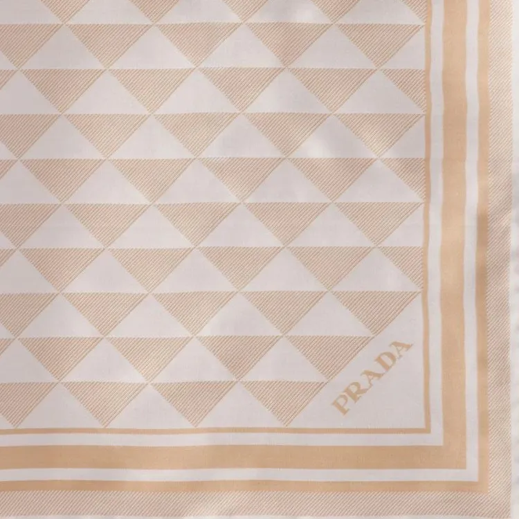 PRADA Printed Silk Scarf-1