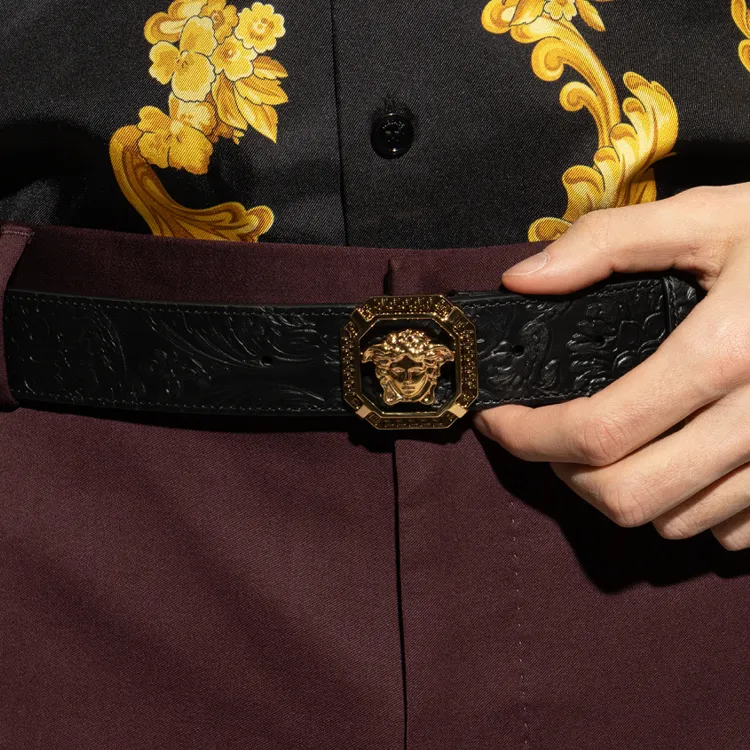 VERSACE Medusa Motif Embossed Belt-2