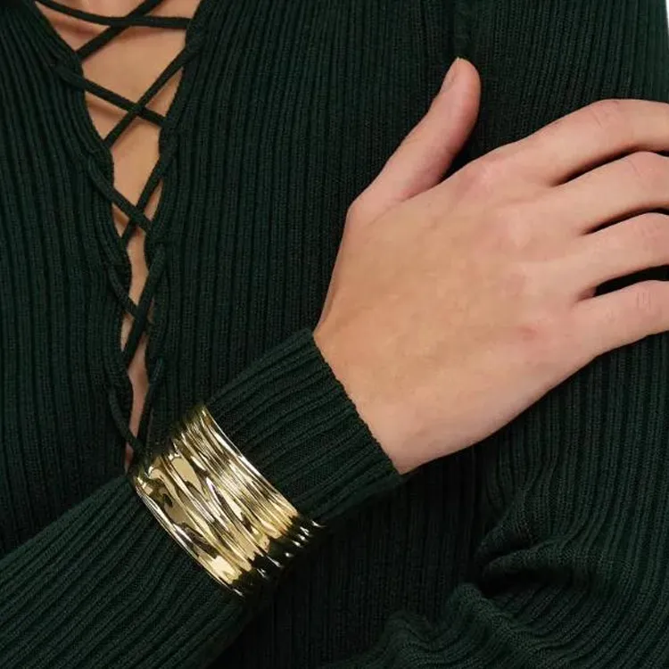 FERRAGAMO Brass Bangles Women's Gold-2
