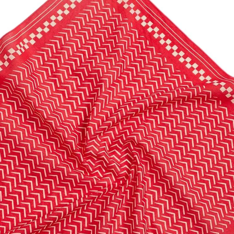 ZARA Cotton Headwraps Men's Red-2