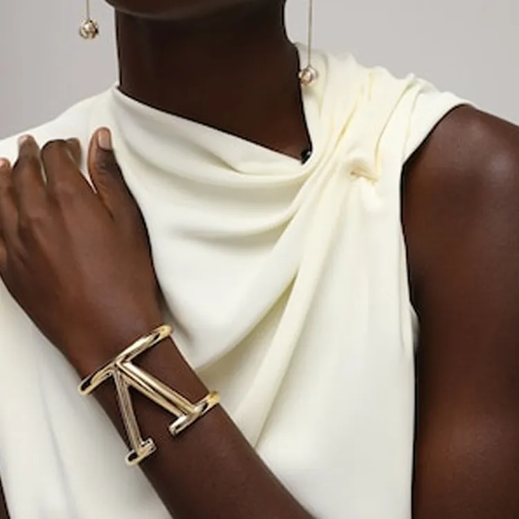 Valentino Brass Bangles Women's Gold-2