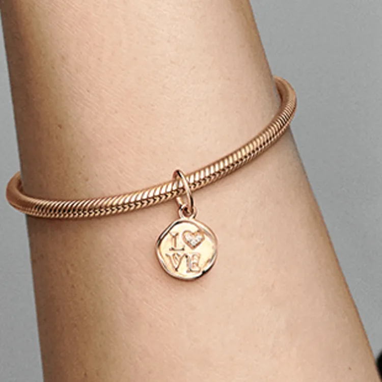 Pandora 14K Gold Pendants Unisex Gold-2