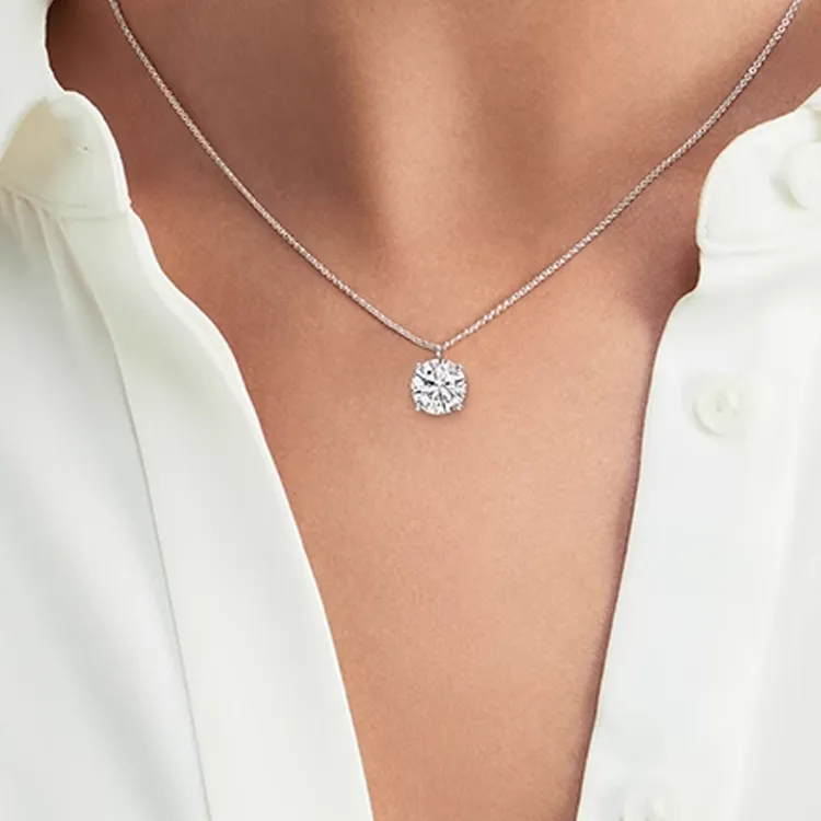 Graff Platinum Necklaces Women's Silver-2