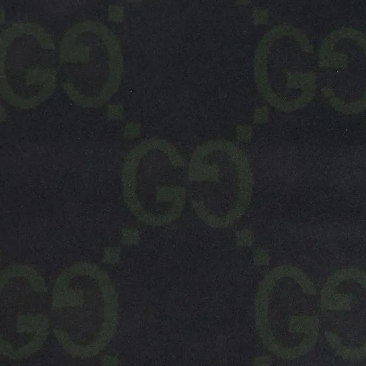 GUCCI Cashmere Knit Scarves Men's Gray-2