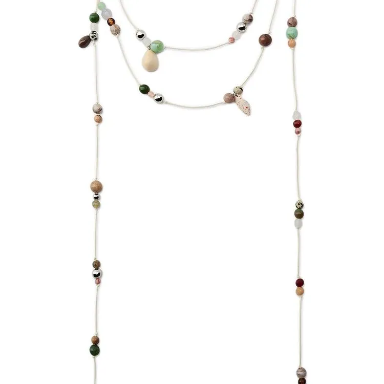 ZARA Resin Necklaces Women's White-1