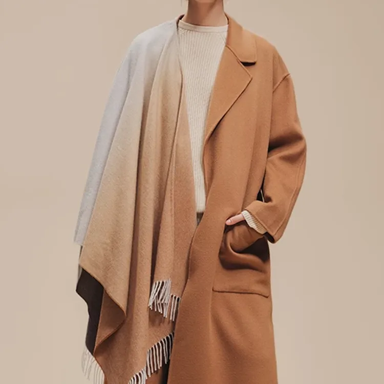 JOHNSTONS OF ELGIN Cashmere Shawls Women's Brown-2