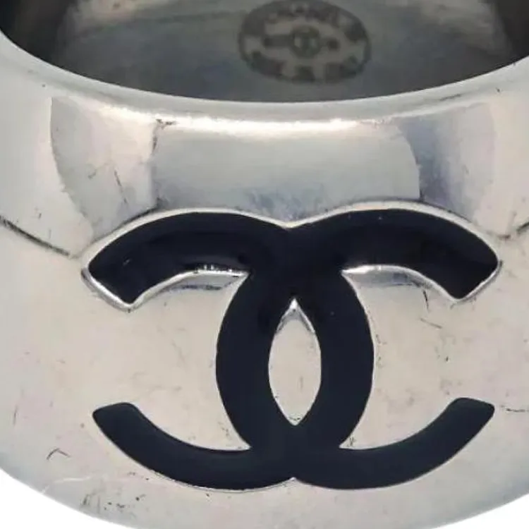 CHANEL Silver Plated Rings Women's Silver-1