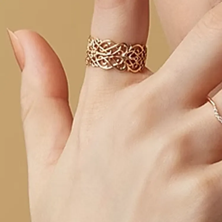Agete 9K Gold Rings Women's Gold-3