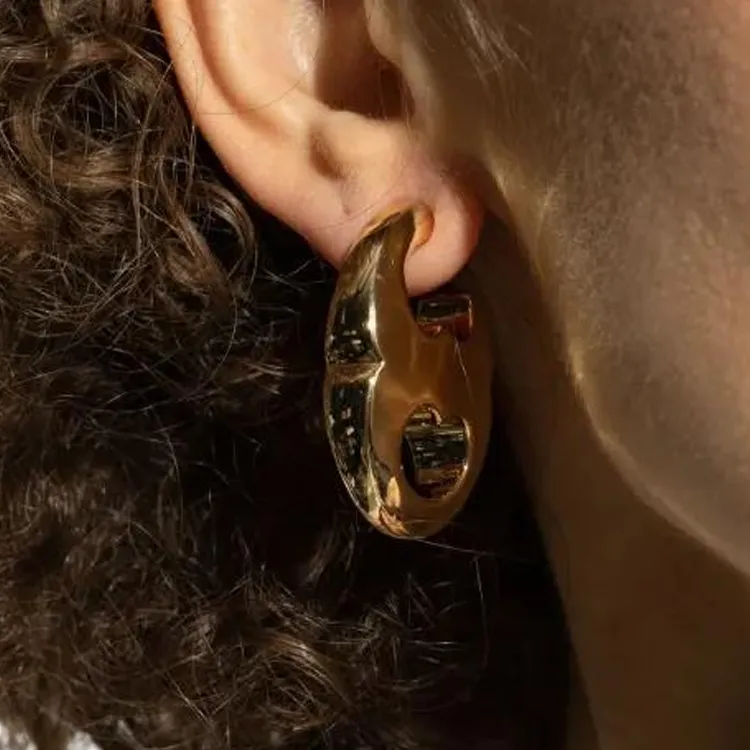 TORY BURCH Brass Earrings Women's Gold-2