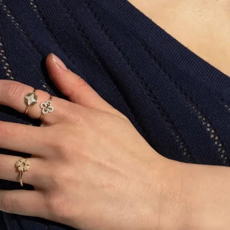 TORY BURCH Brass Rings Women's Gold-2