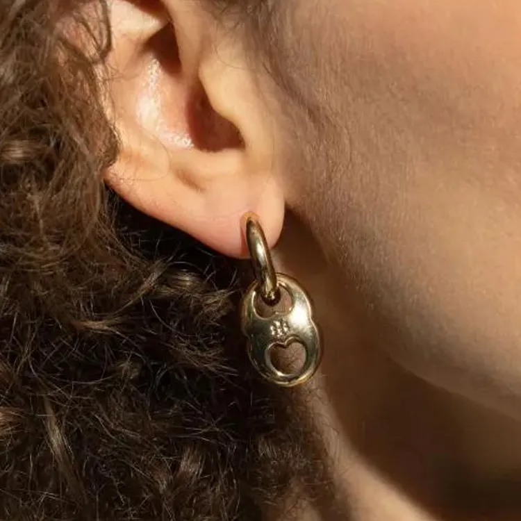 TORY BURCH Small Gemini Hoop Earrings-2