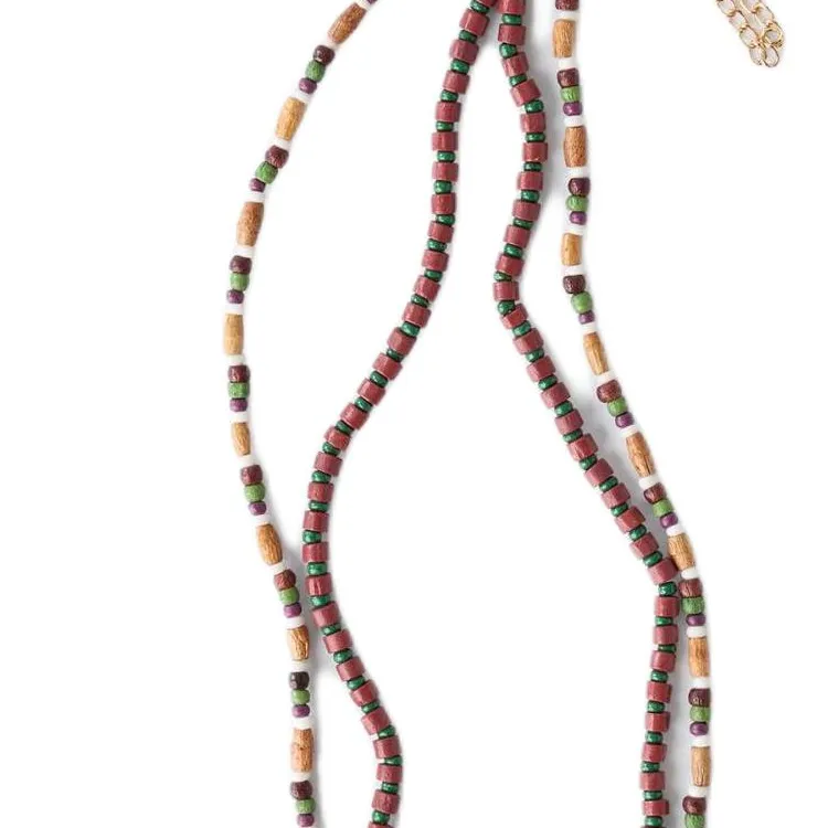 ZARA Iron Necklaces Unisex Brown-2