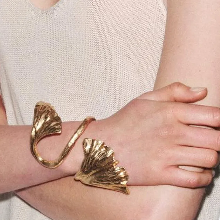 ZARA Metal Bangles Women's Gold-3