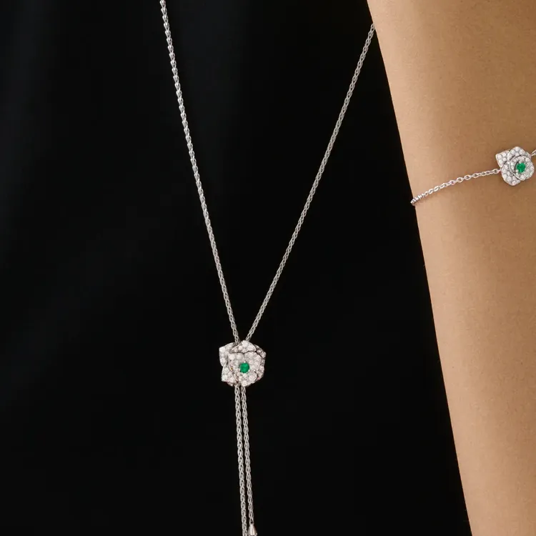 PIAGET White Gold Necklaces Women's Silver-2