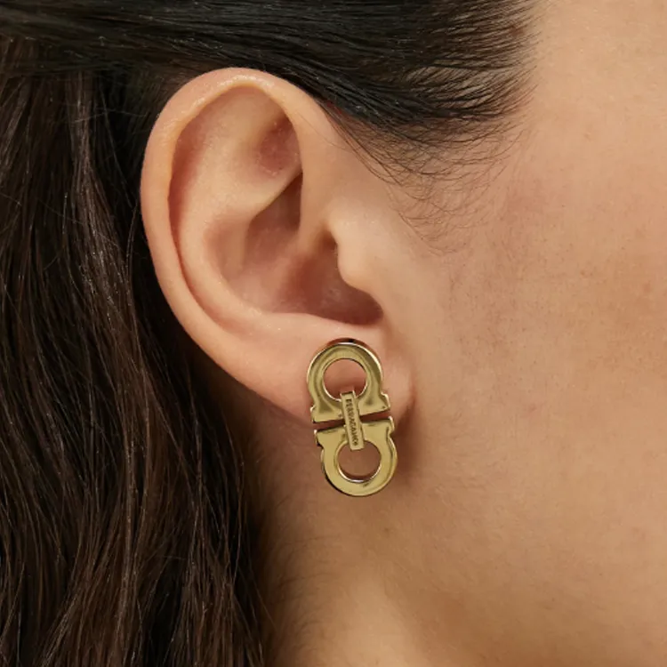 Ferragamo Double Gancini Earrings-4