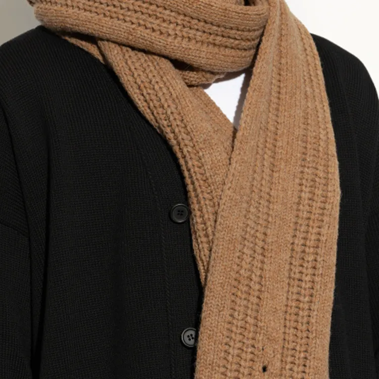 MARNI Wool Knit Scarves Men's Brown-2