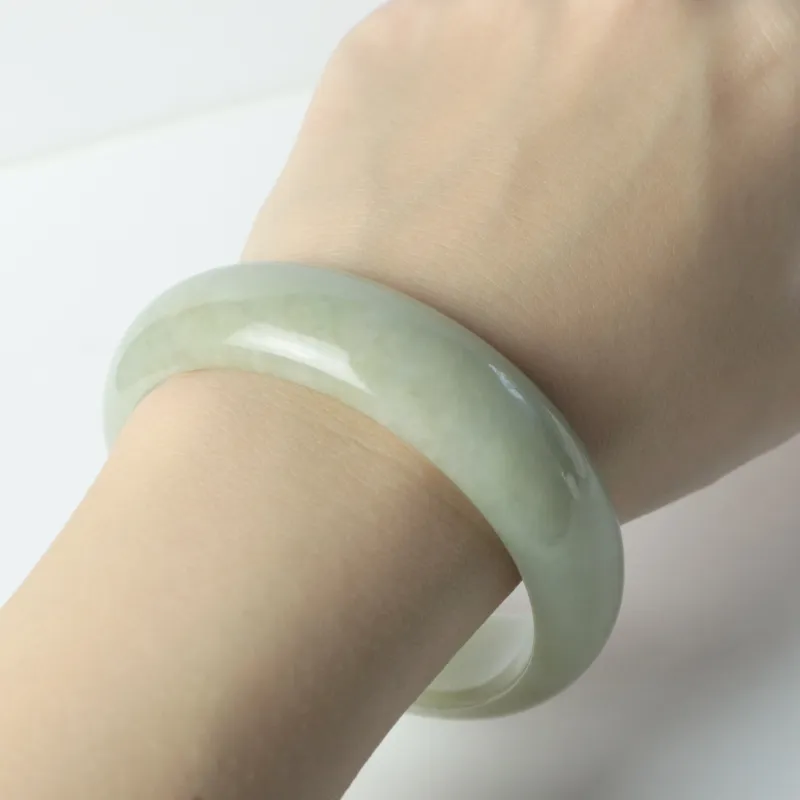 South Asia Bean Type Jadeite Bangles Women's-1