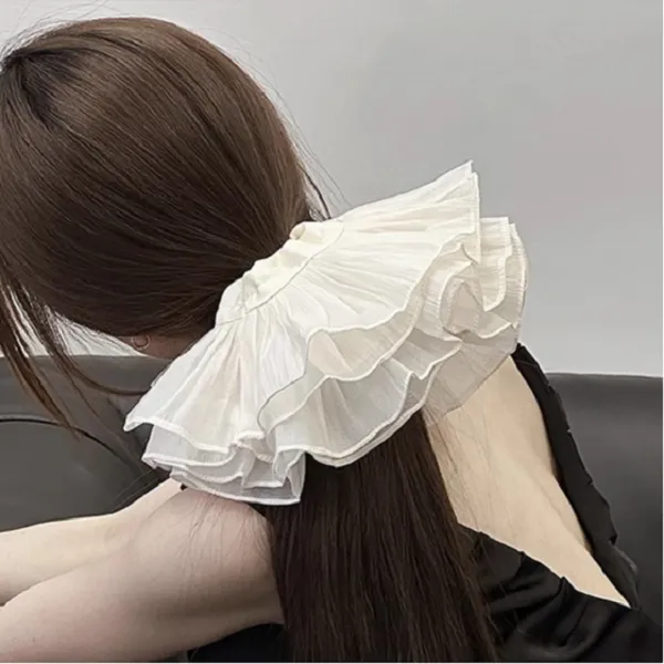 MISSJUJU Ice Silk Fabric Hair Tie Women's-4