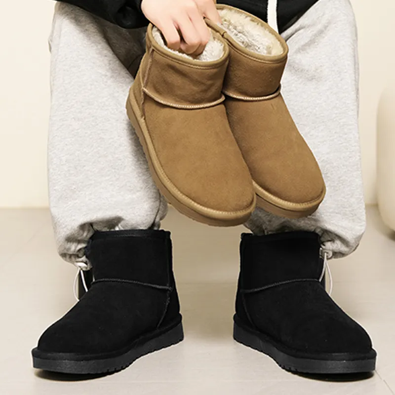 HUANQIU Short Snow Boots Unisex-16