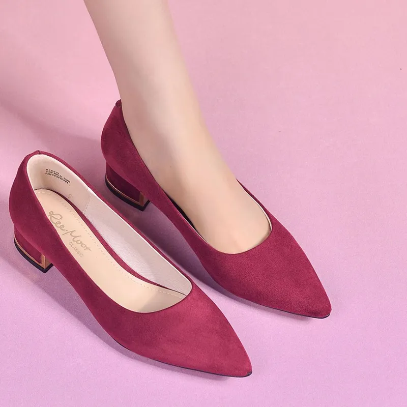 Reemoor Chunky Heel High Heels 4cm Women's-3