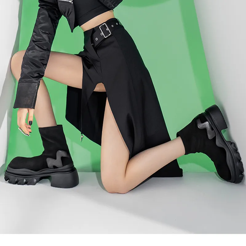 MIO Ankle Boots Women's Black-7