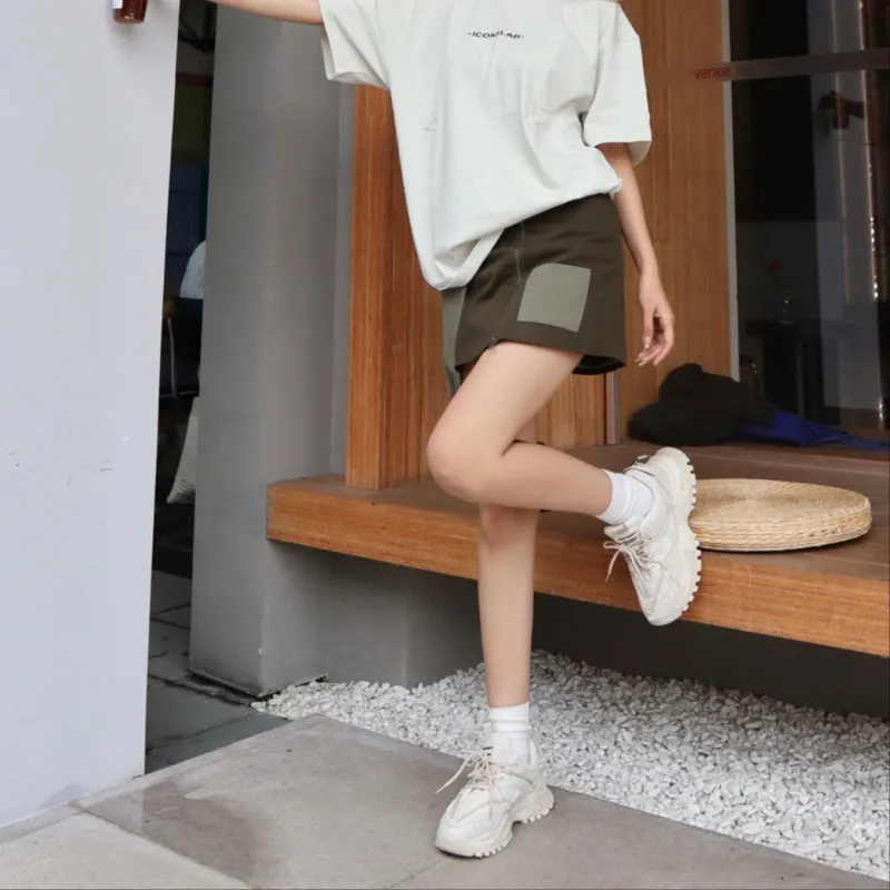 Masongarments Shark Tooth No. 2 Height Increasing Wear Resistant Low Top Chunky Sneakers Unisex Beige-10