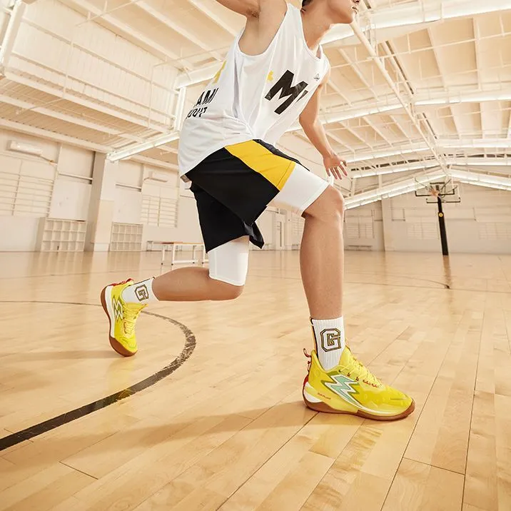 361° Big3 3.0 Pro SpongeBob Cushioning, Slip Resistant, Abrasion Resistant Coverage Low Top Basketball Shoes Yellow-10