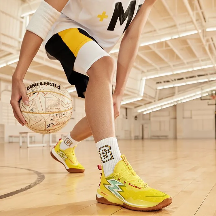 361° Big3 3.0 Pro SpongeBob Cushioning, Slip Resistant, Abrasion Resistant Coverage Low Top Basketball Shoes Yellow-8