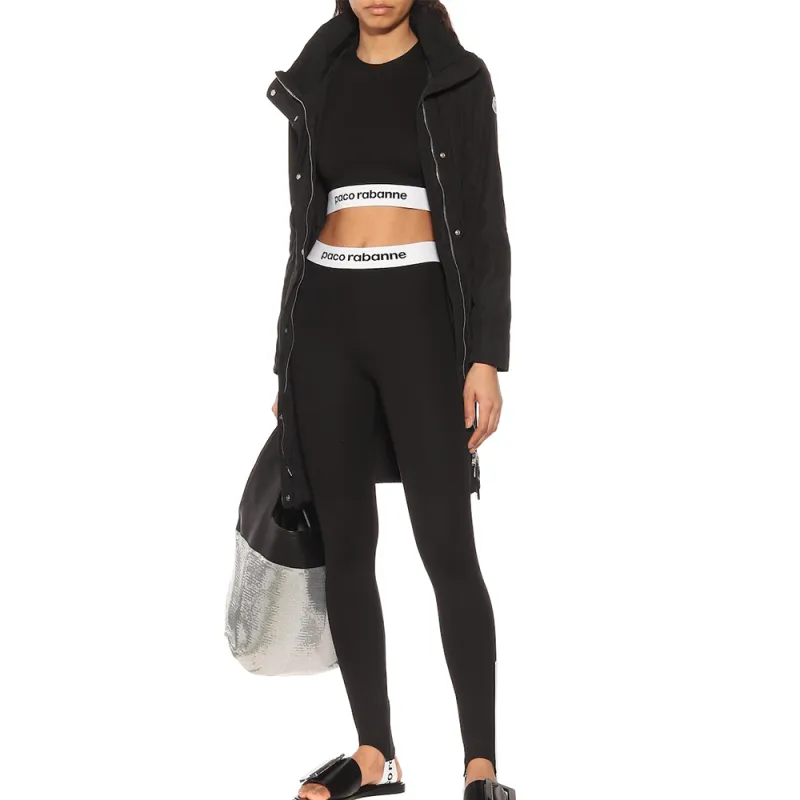 Paco Rabanne Logo-hem Cropped T-shirt-4