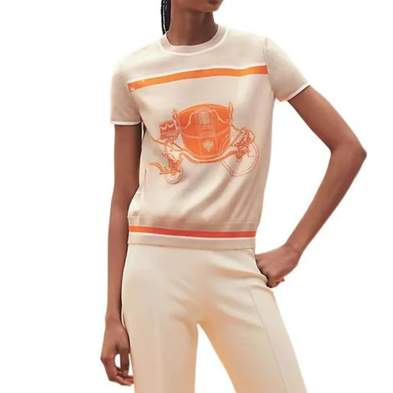 HERMES SS23 Cashmere Sweater Women's Ecru-2