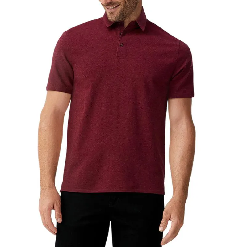 GIORGIO ARMANI SS22 Polo Shirt Men's Brick Red-2