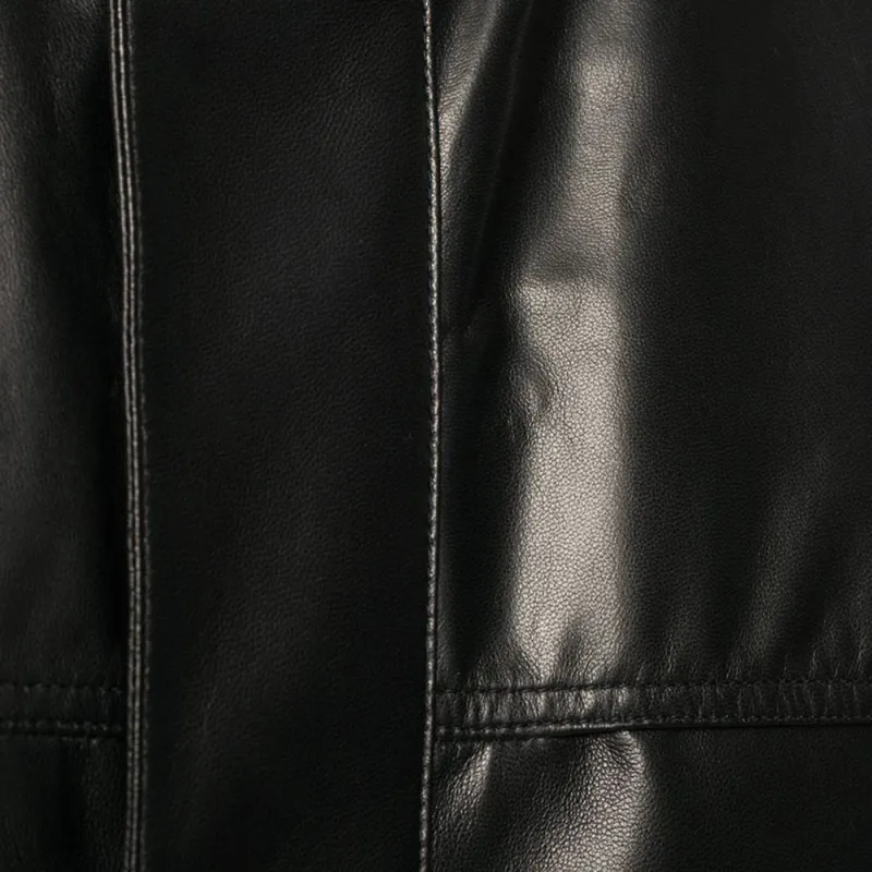 PRADA Leather Jackets Men Black-5