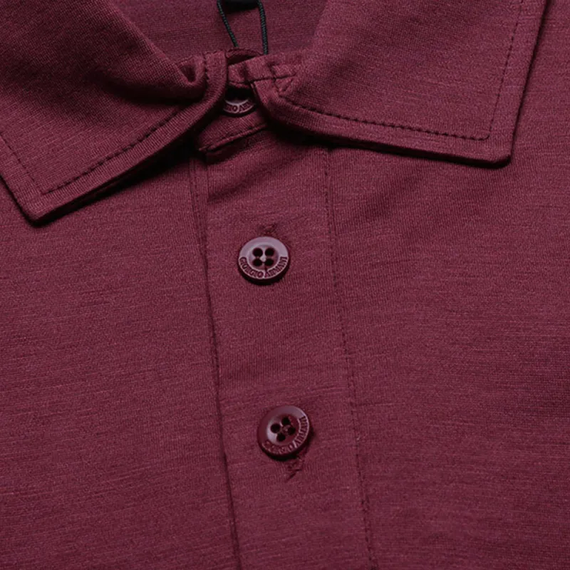GIORGIO ARMANI SS22 Polo Shirt Men's Brick Red-5