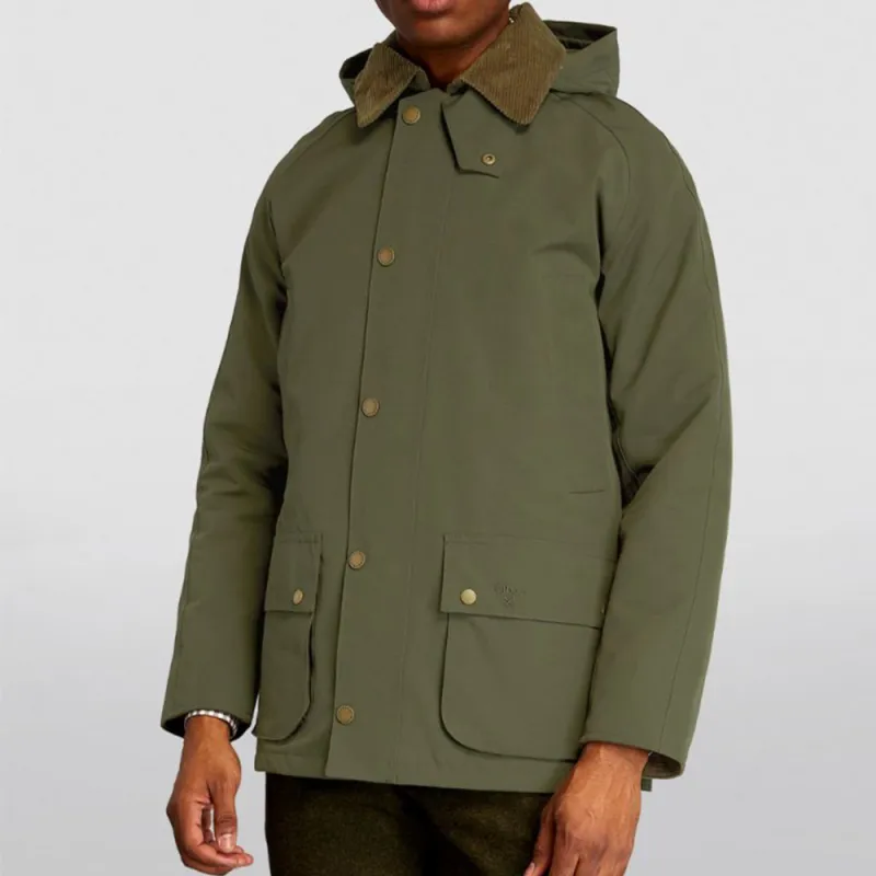 BARBOUR Button-Up Hooded Jacket-3