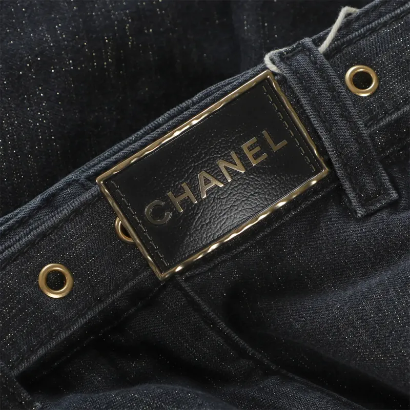 CHANEL 23 Spring Summer New Arrivals 23S Jeans Women's Black-6