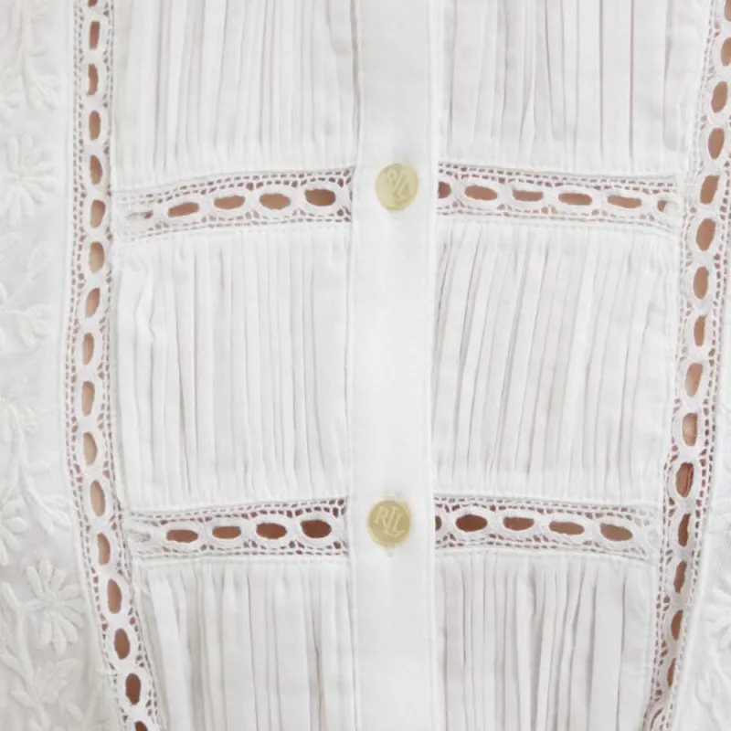 Polo Ralph Lauren Short Sleeved Dresses Women's White-6